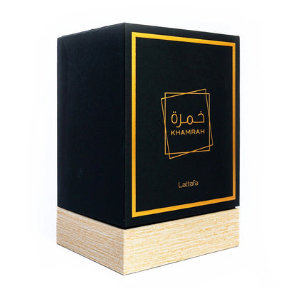 Lattafa khamrah, kilian angel share, beautiful packaging, luxury packaging, gift perfume, luxury perfume by lattafa, signature boozy perfume